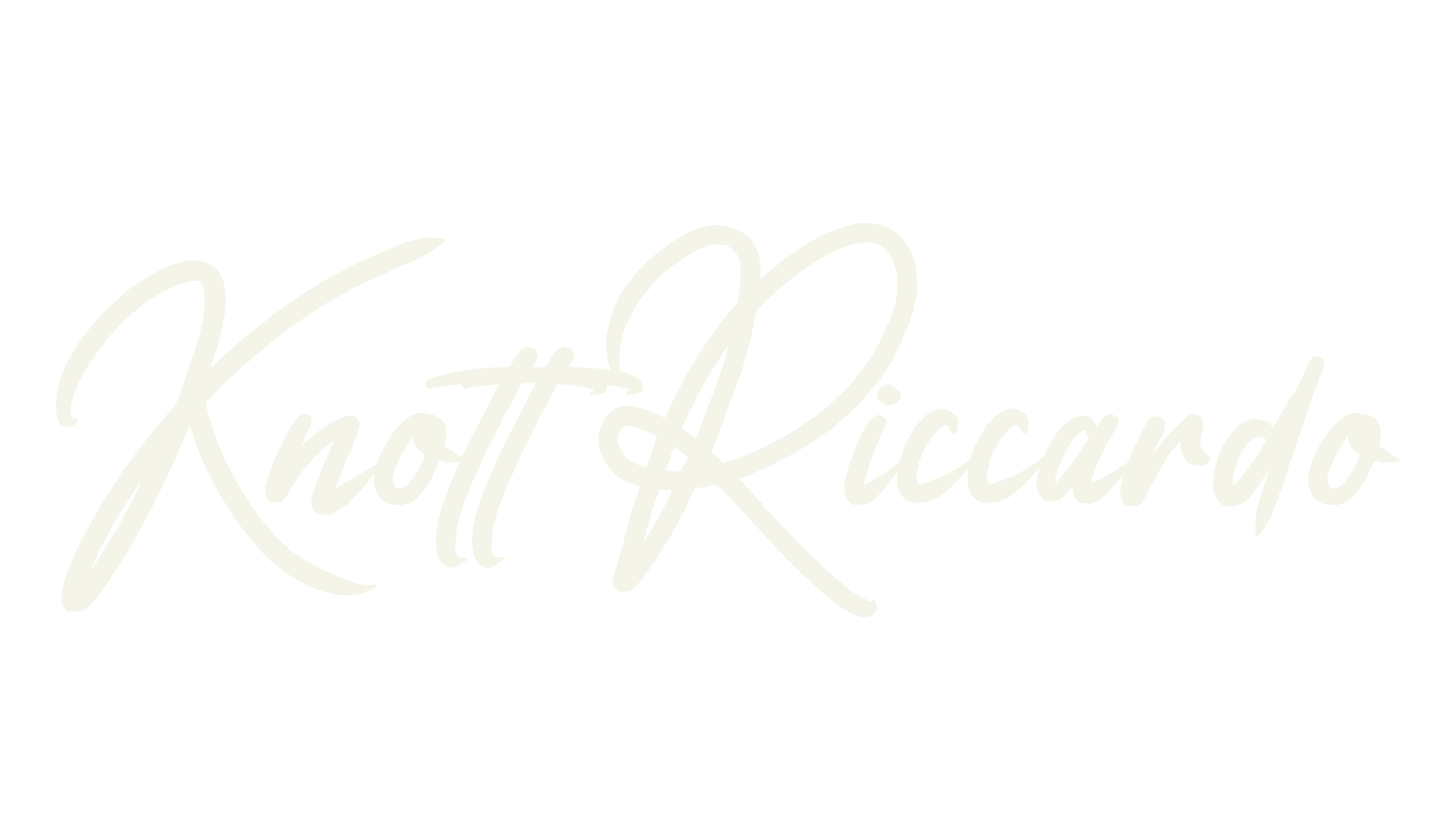 Knott Riccardo, signature font preview