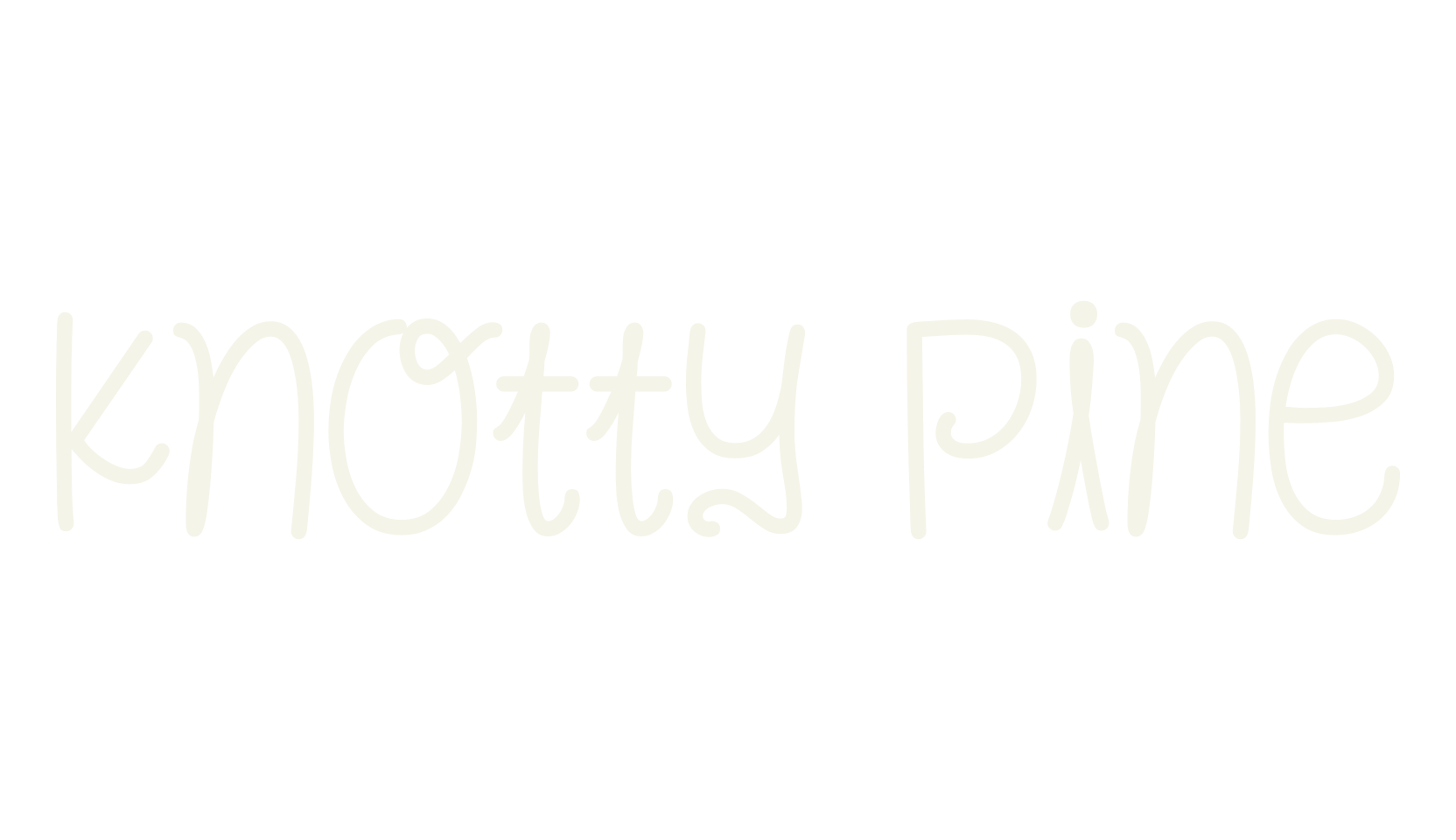 Knotty Pine, display market font preview