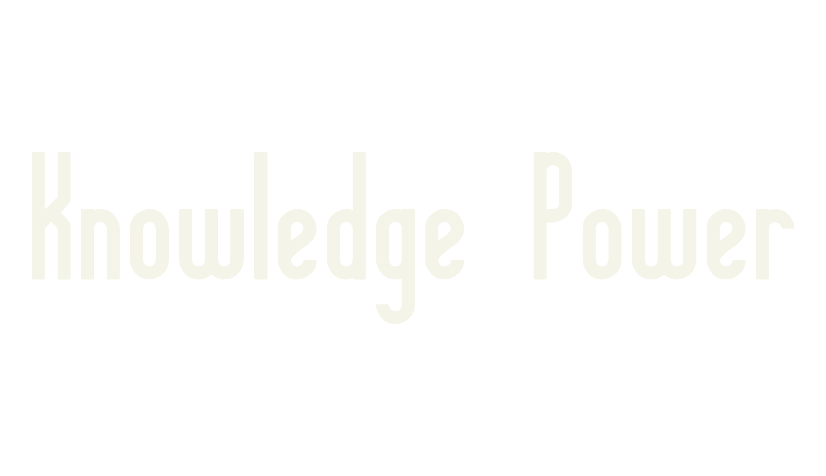 Knowledge Power, sans font preview