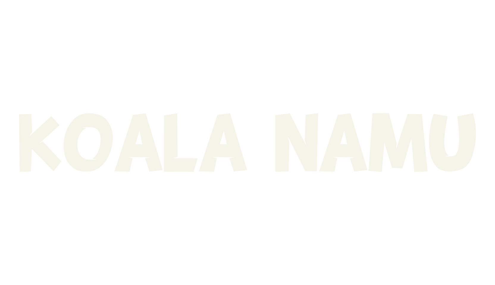 KOALA NAMU, koala font preview