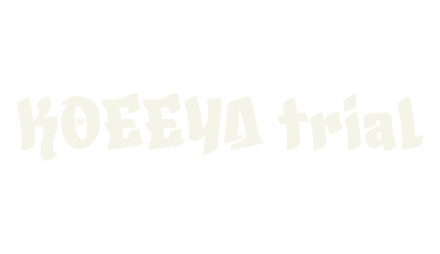KOEEYA trial, graffiti font preview