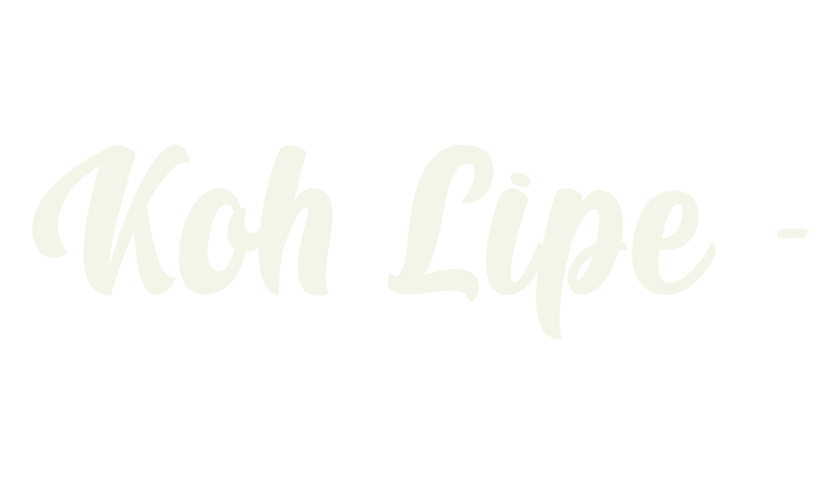 Koh Lipe -, lettering font preview