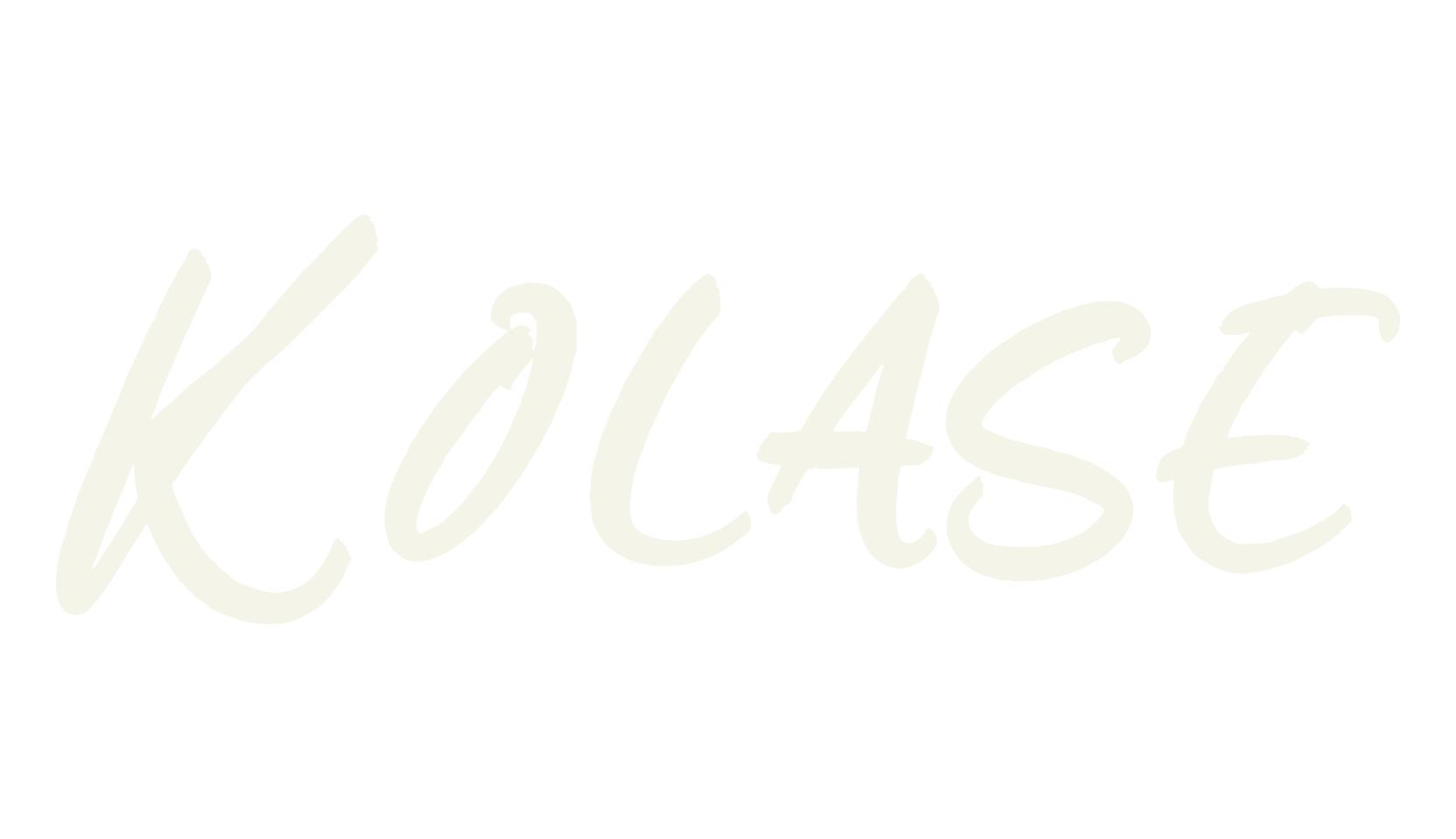 Kolase, script font preview