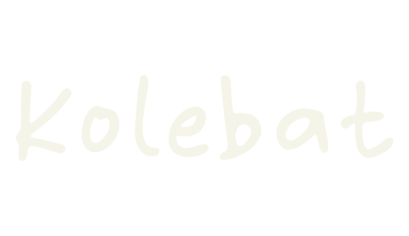 Kolebat, scribble font preview