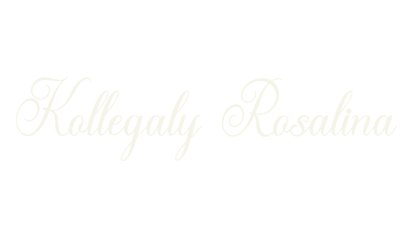 Kollegaly Rosalina, calligraphy font preview