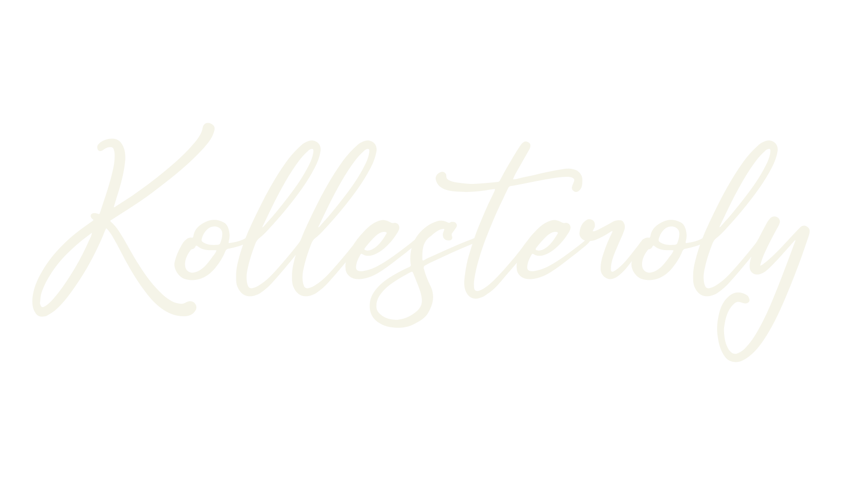 Kollesteroly, script font preview