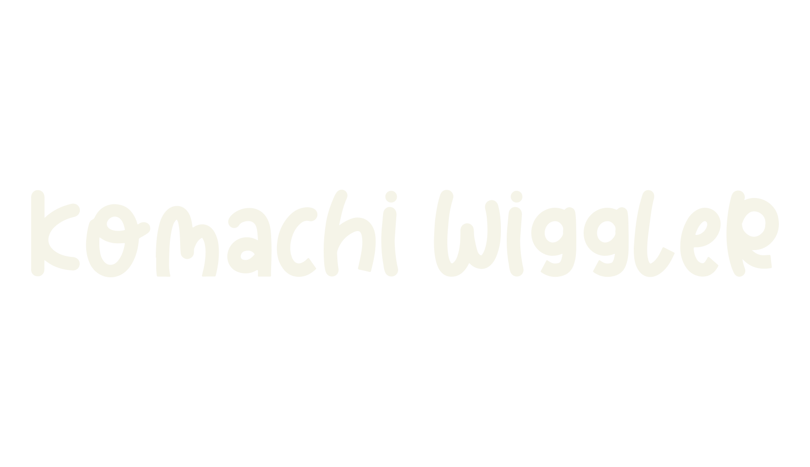 Komachi Wiggler, outline font preview