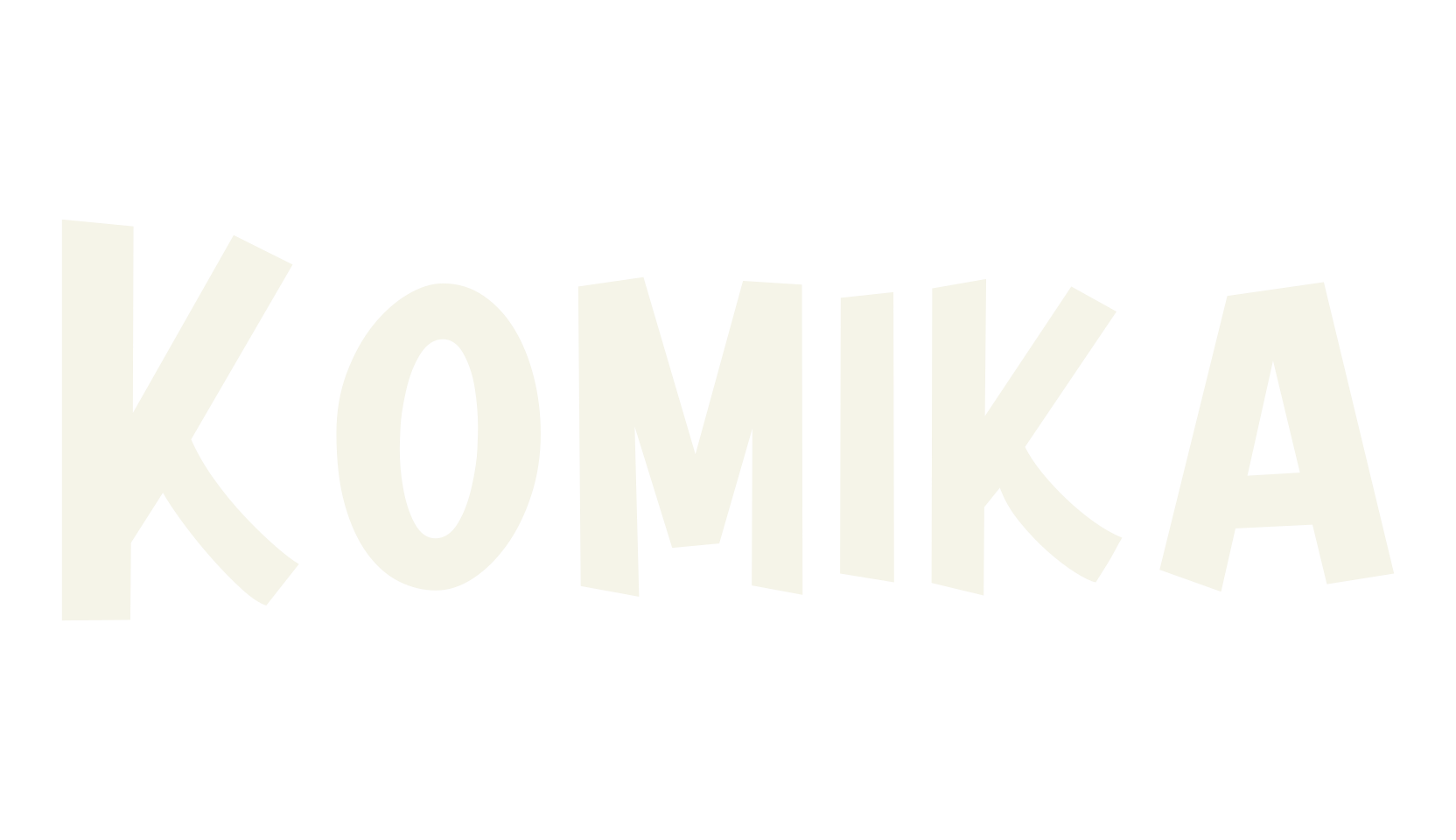 Komika, fashion script font preview