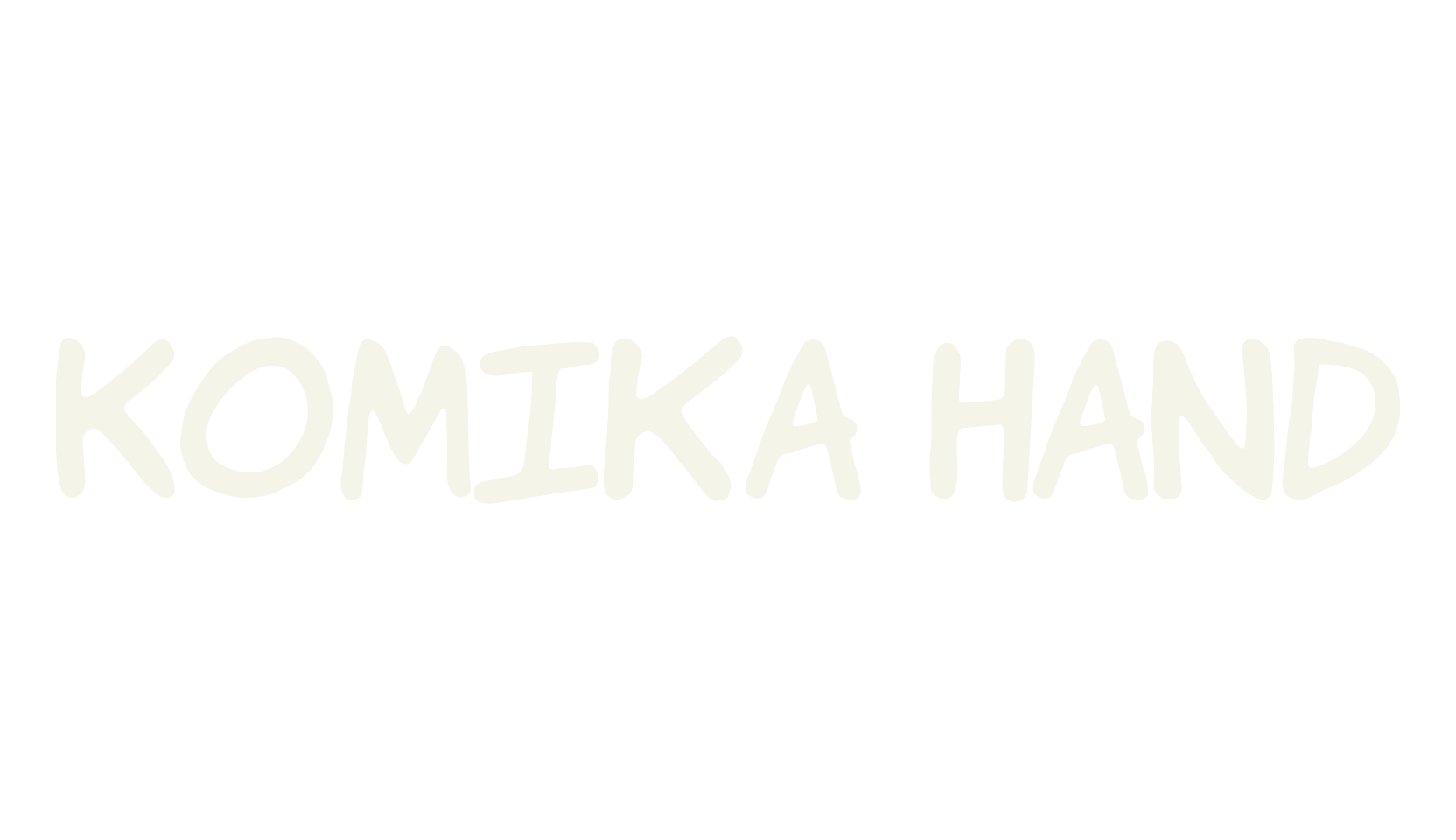 Komika Hand, handwritten font preview