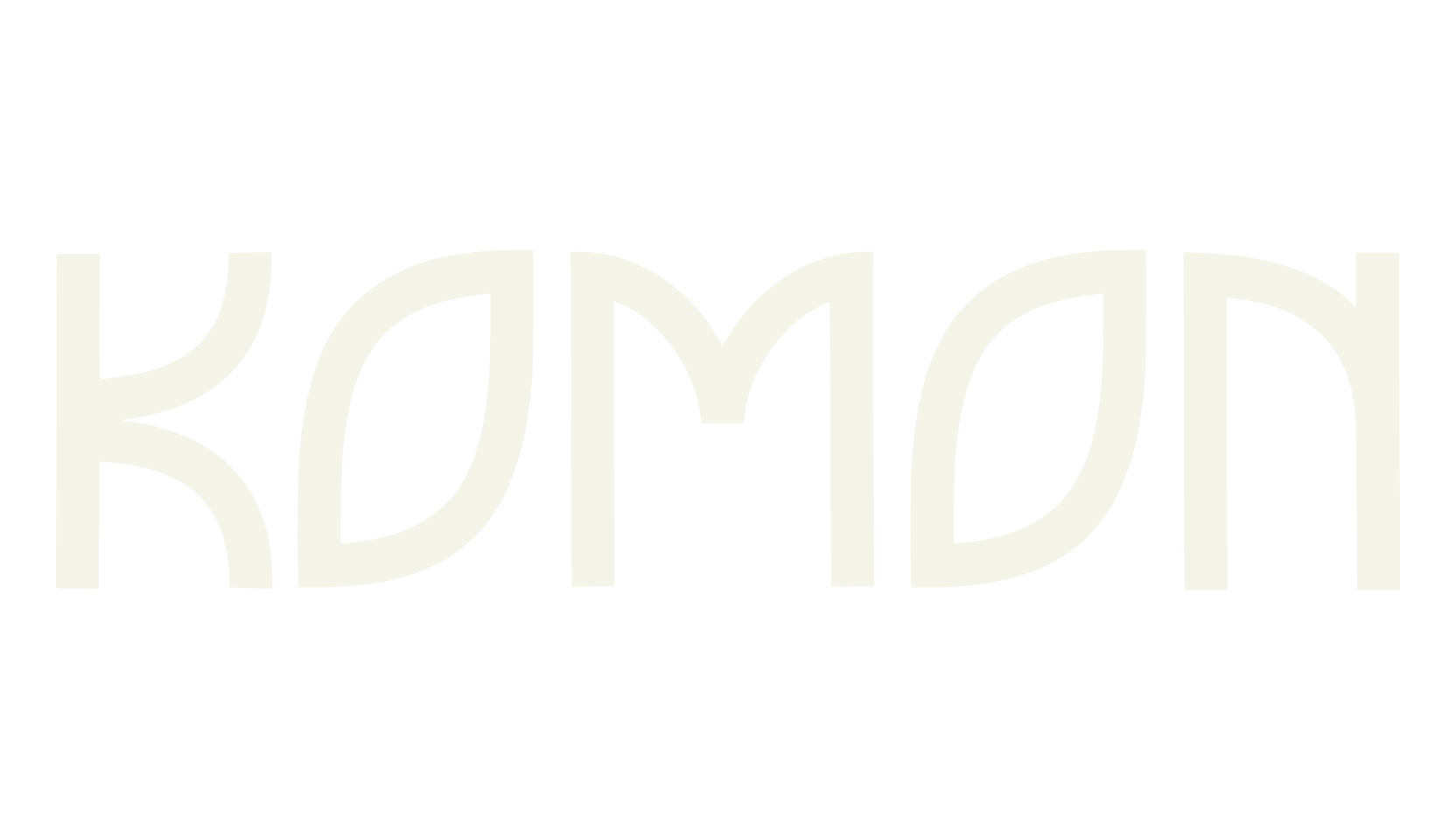 Komon, futuristic font preview