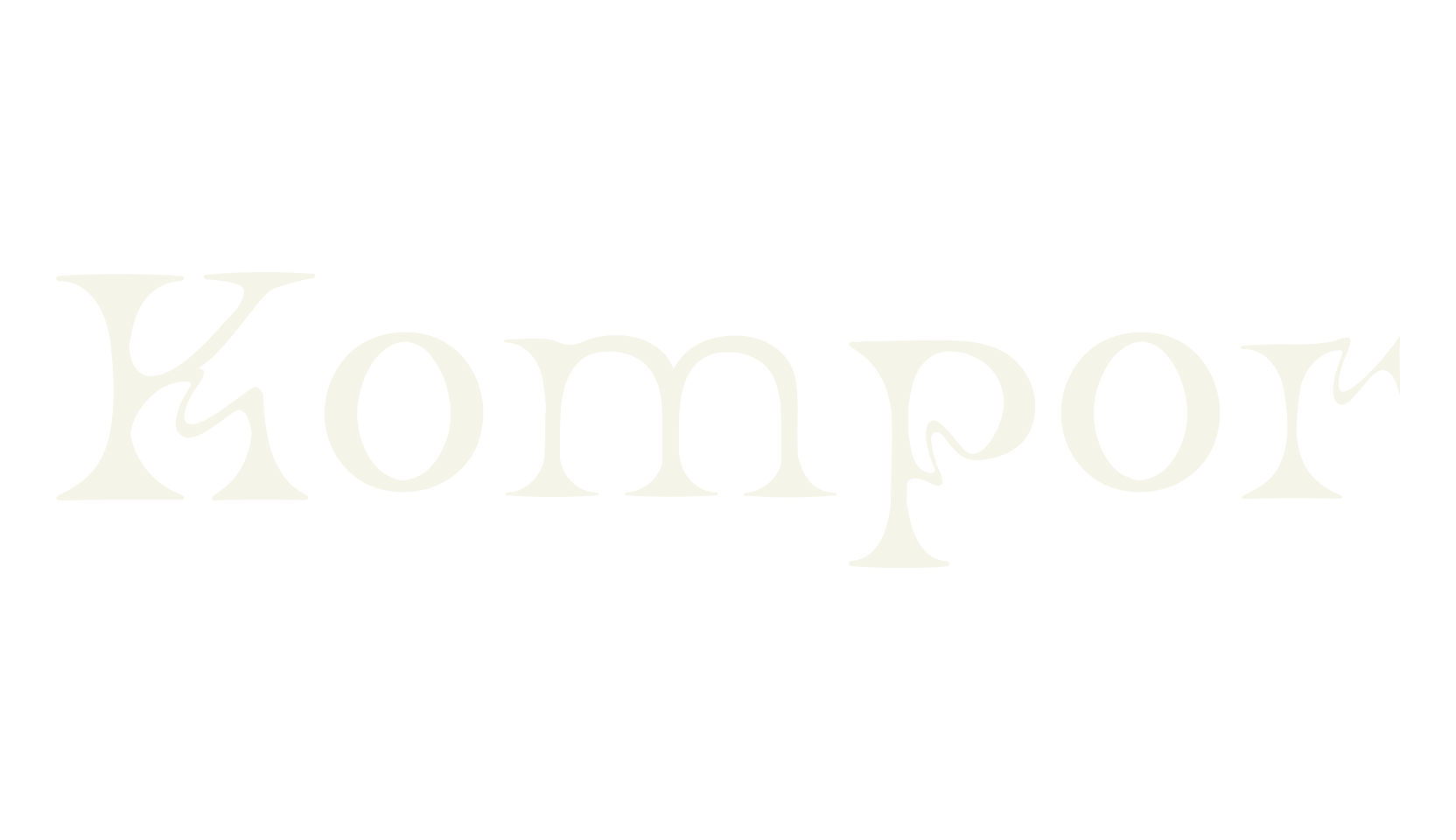 Kompor, psychedelic font preview