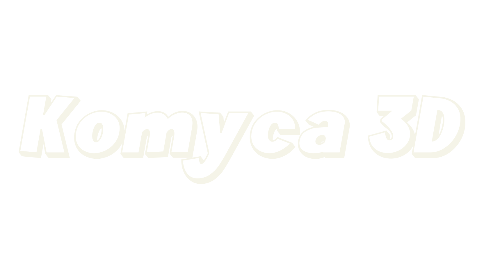 Komyca 3D, display market font preview