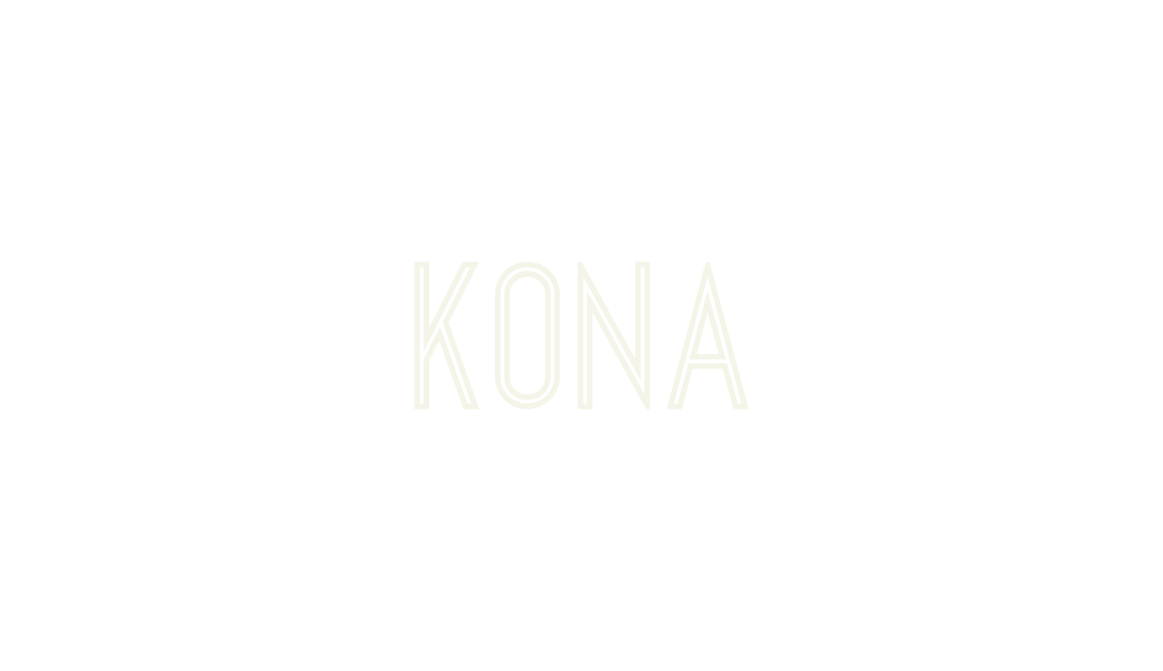 Kona, art deco font preview