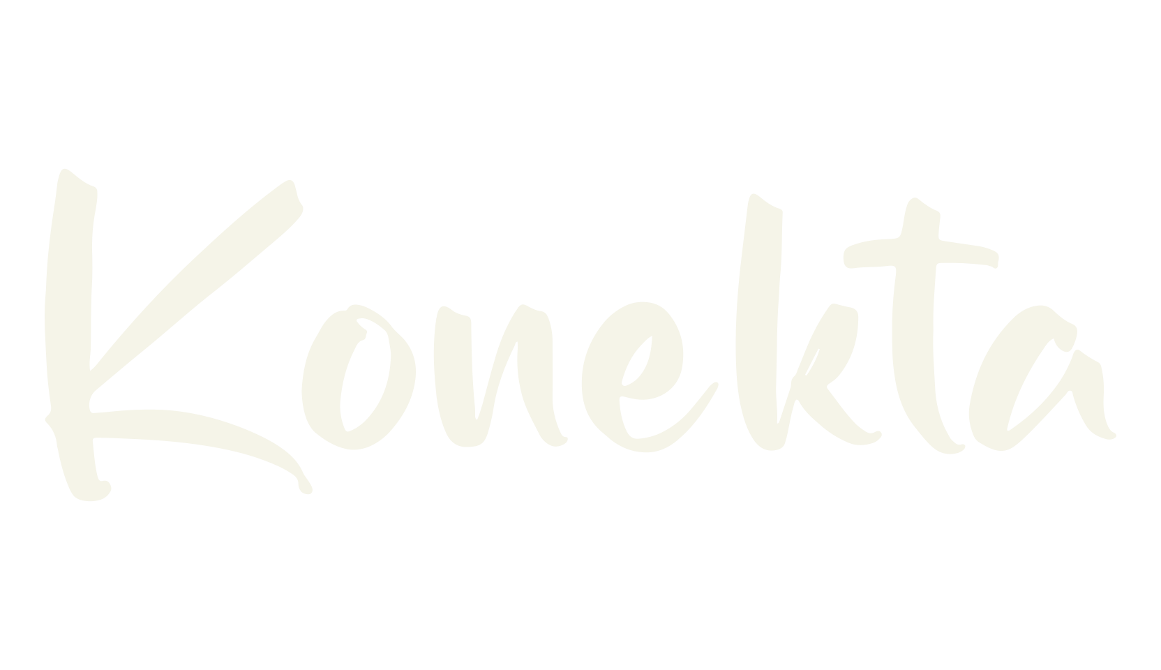 Konekta, script font preview
