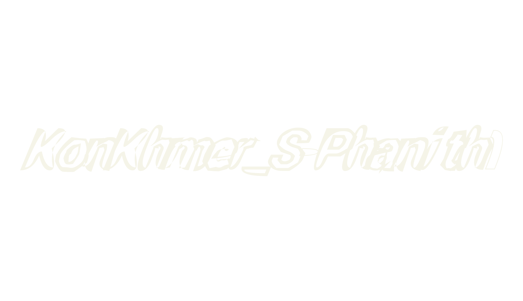 KonKhmer_S-Phanith1, display font preview