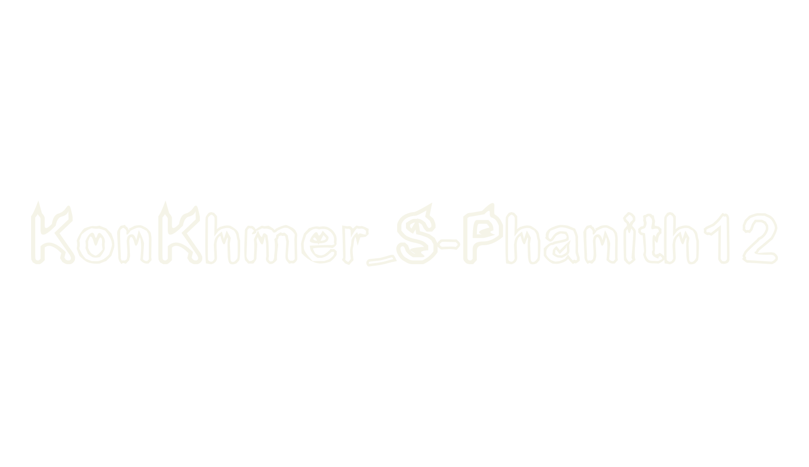 KonKhmer_S-Phanith12, display font preview