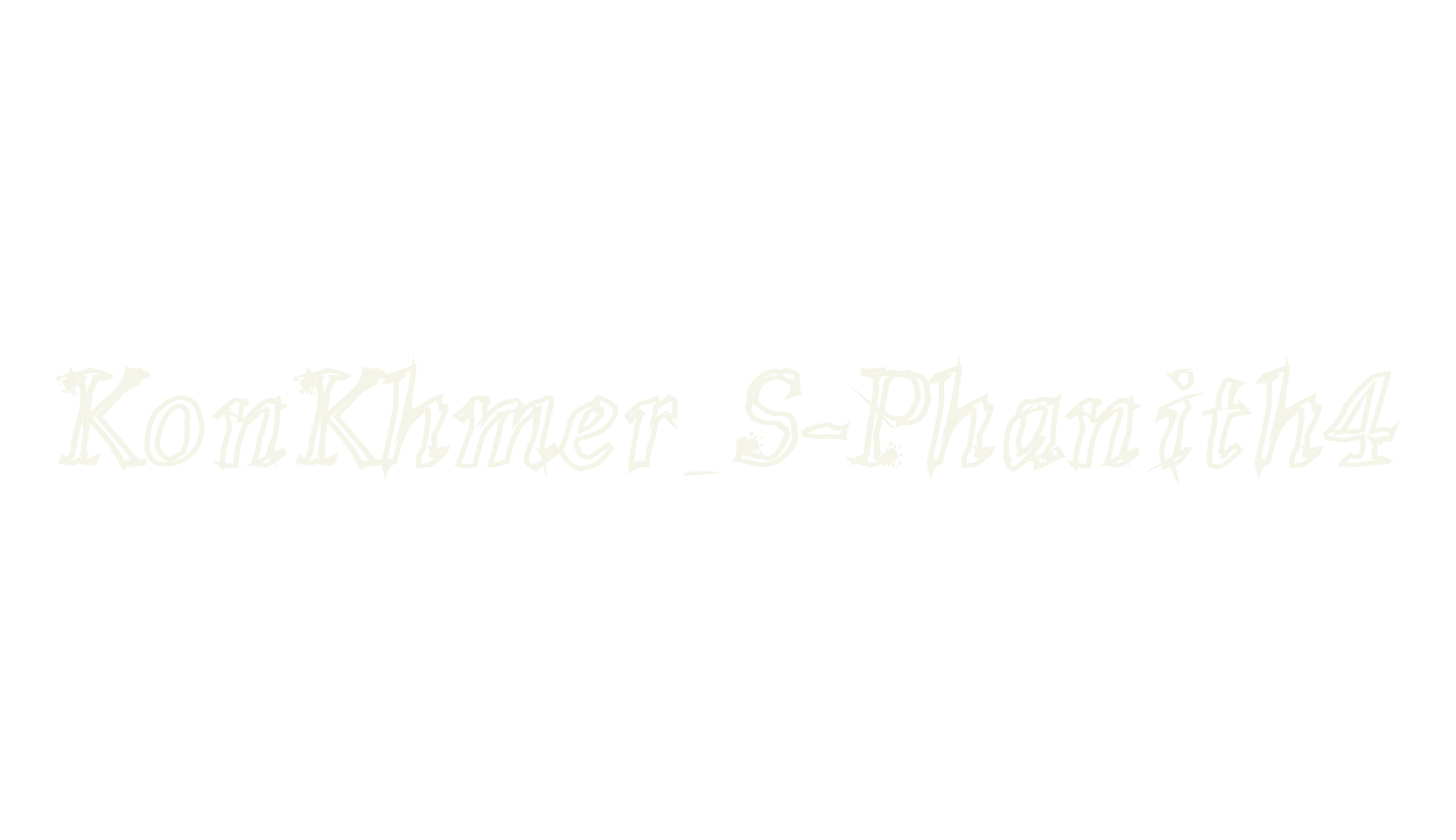 KonKhmer_S-Phanith4, display font preview