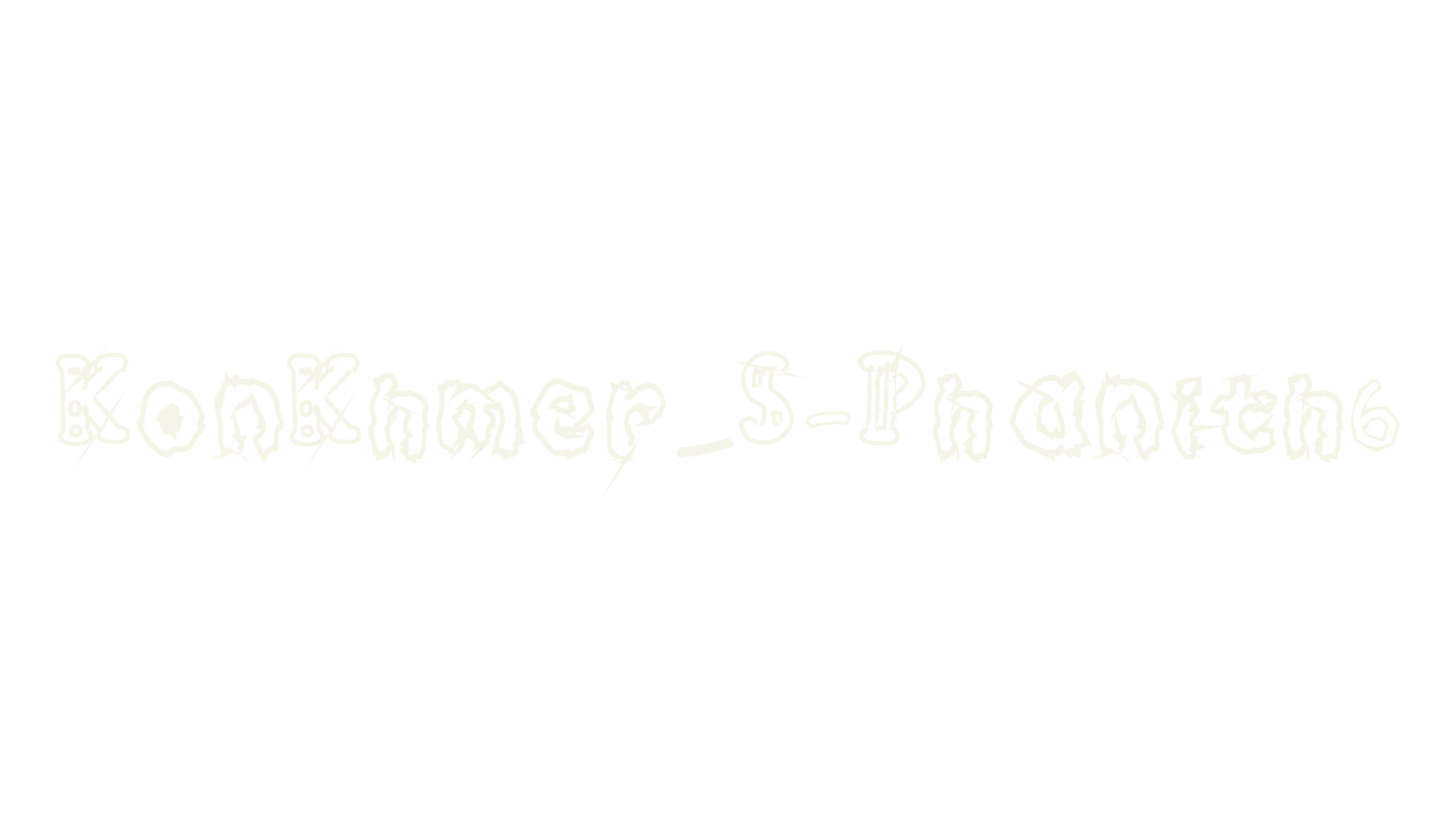KonKhmer_S-Phanith6, display font preview