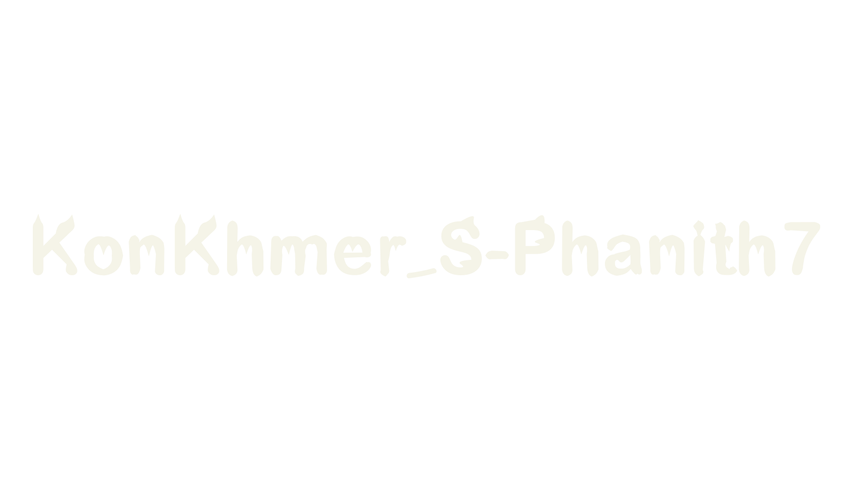 KonKhmer_S-Phanith7, display font preview