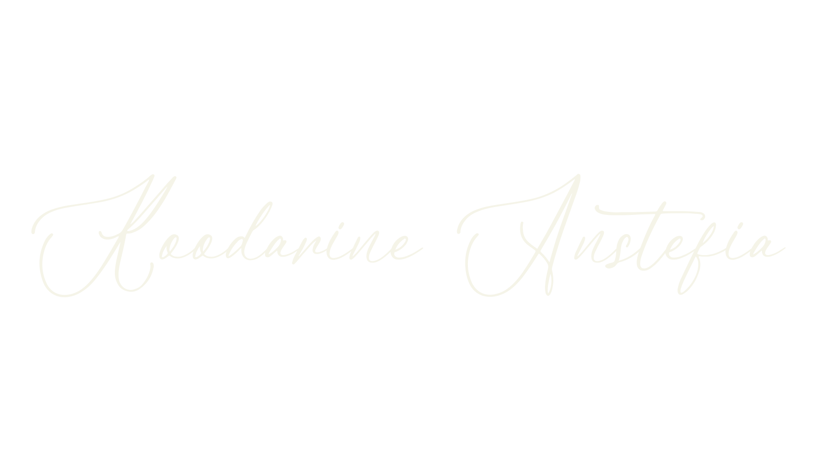 Koodarine Anstefia, script font preview