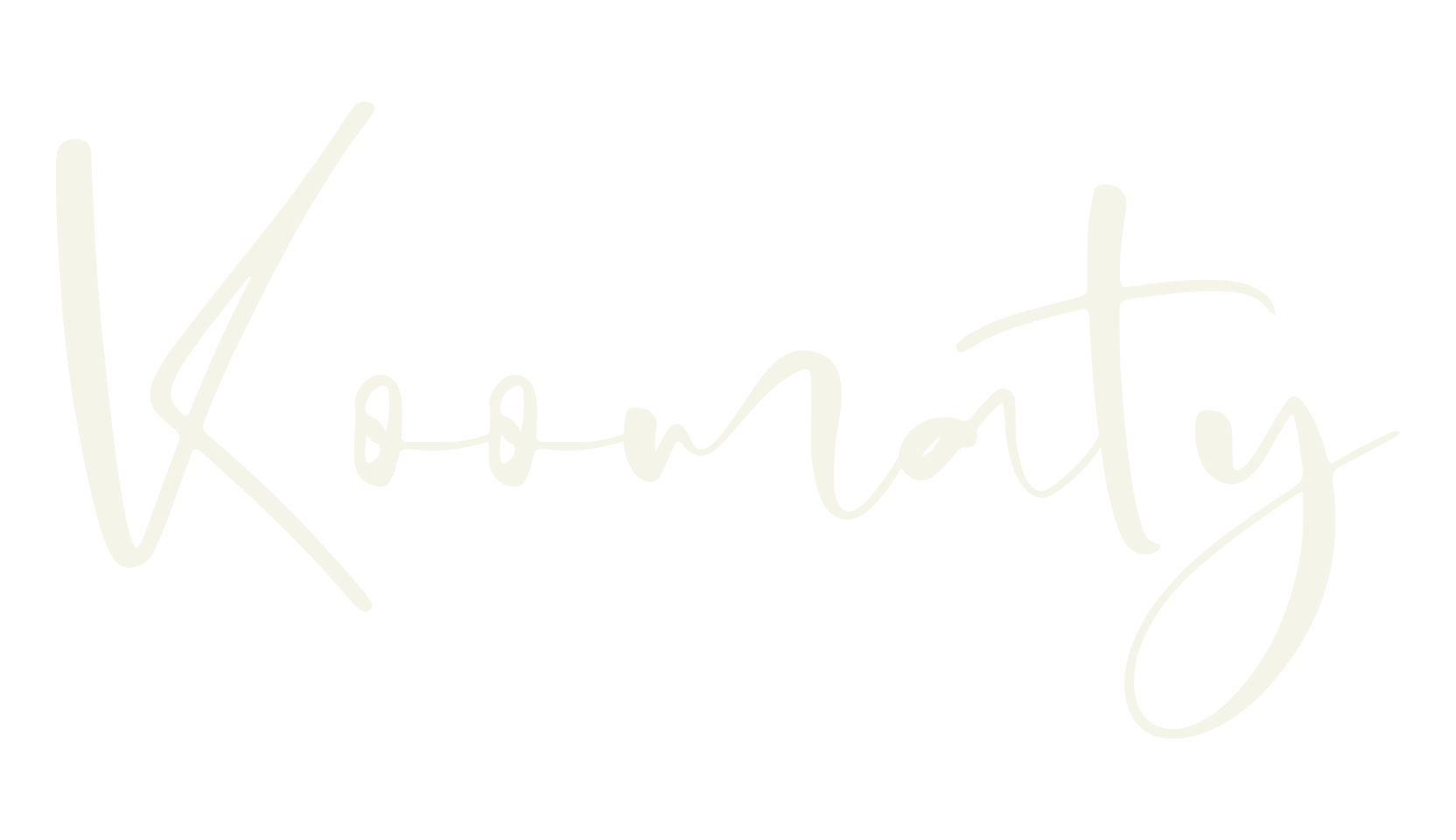 Koomaty, script font preview