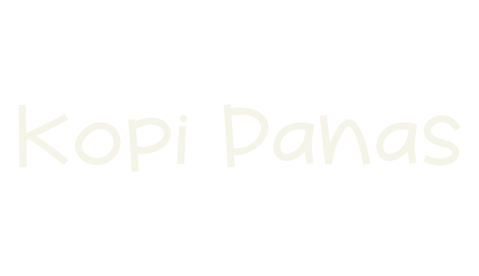 Kopi Panas, handwritten font preview