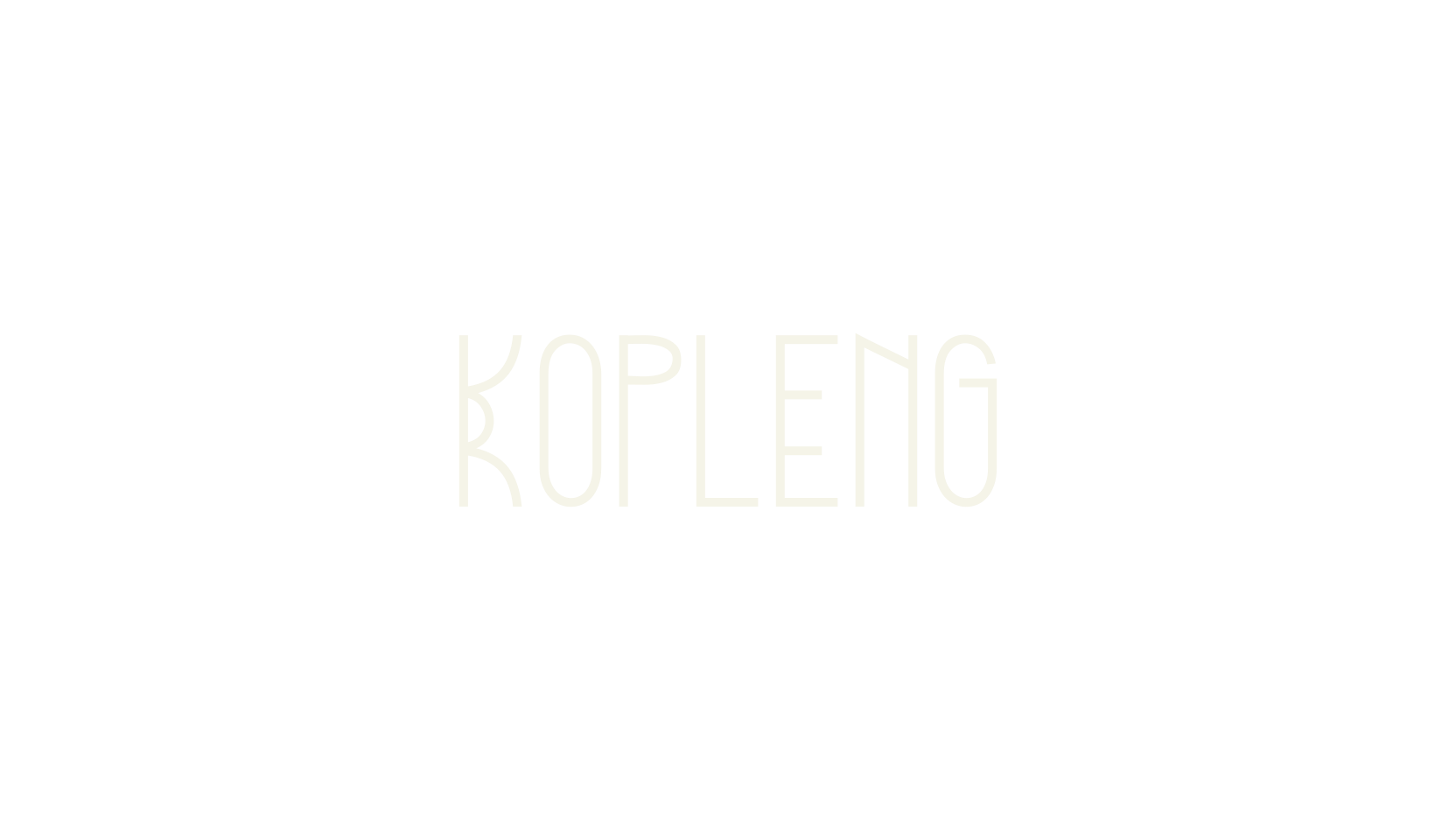 Kopleng, display market font preview