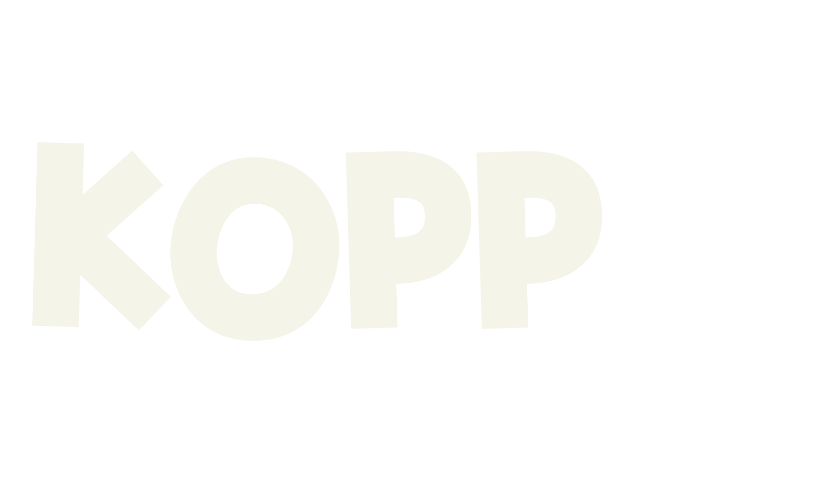 KOPPIA, food font preview
