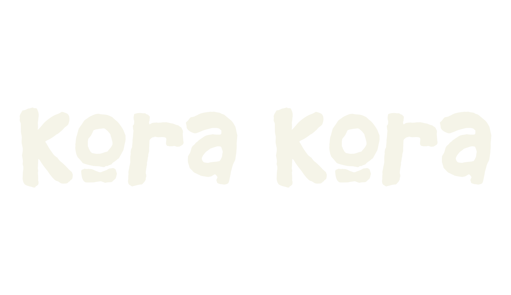 Kora Kora, hand drawn font preview