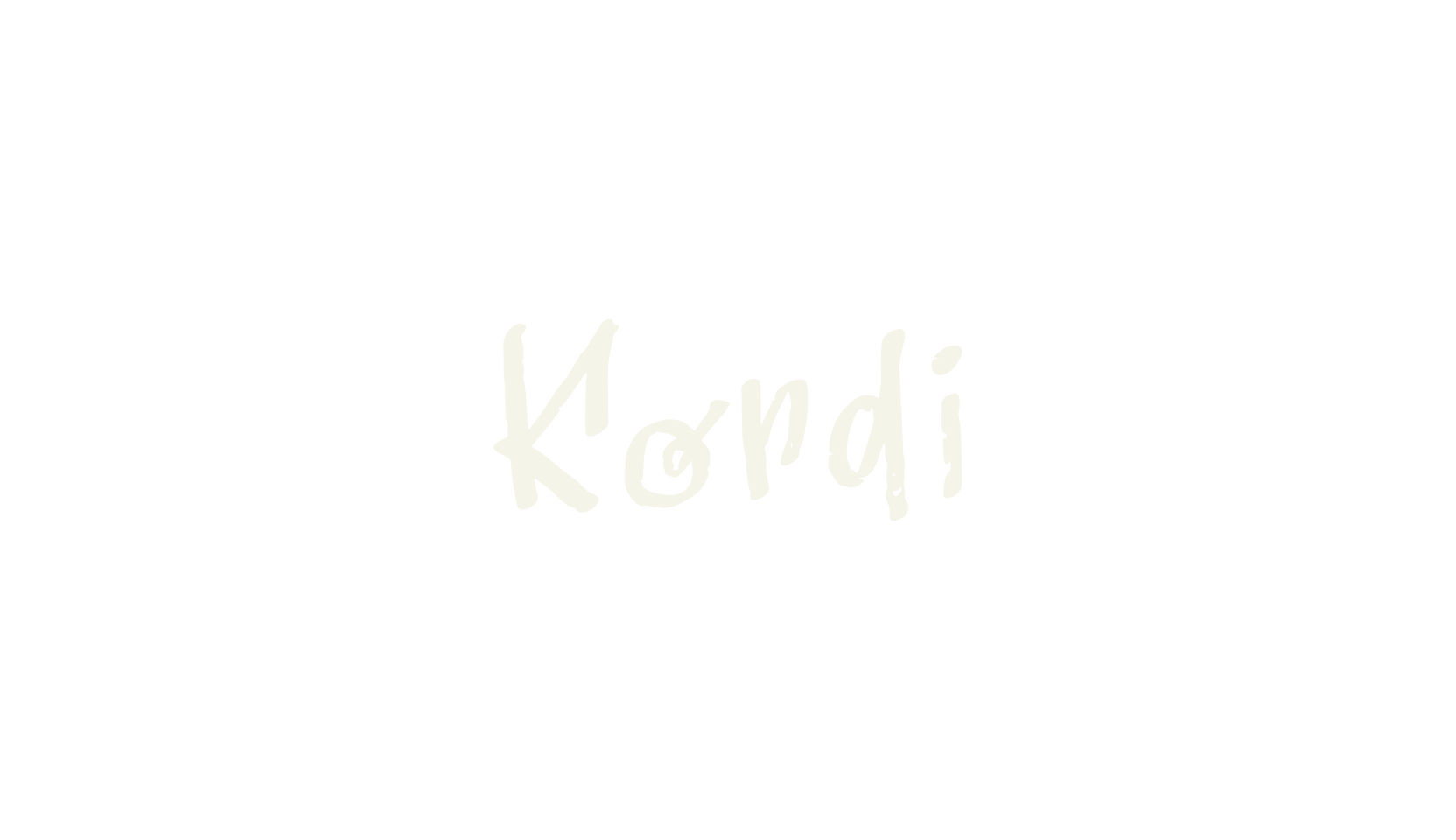 Kordi, hand drawn font preview
