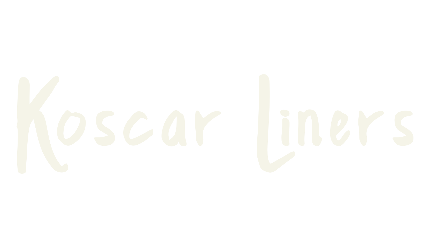 Koscar Liners, 1990s font preview