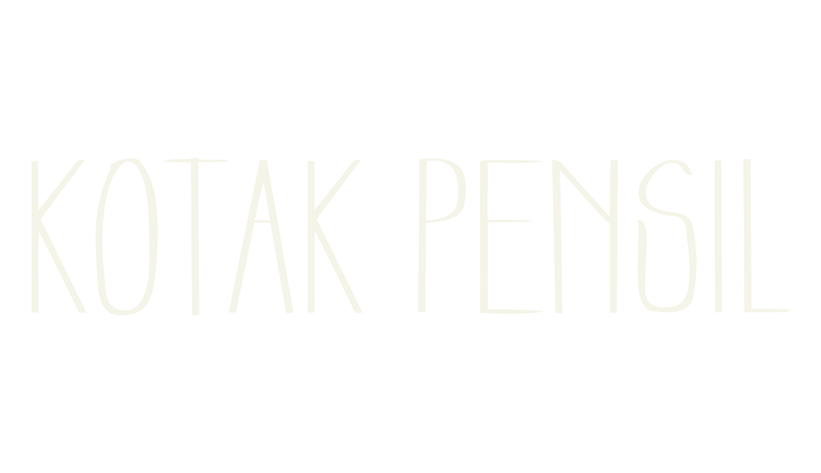 Kotak Pensil, cute font preview