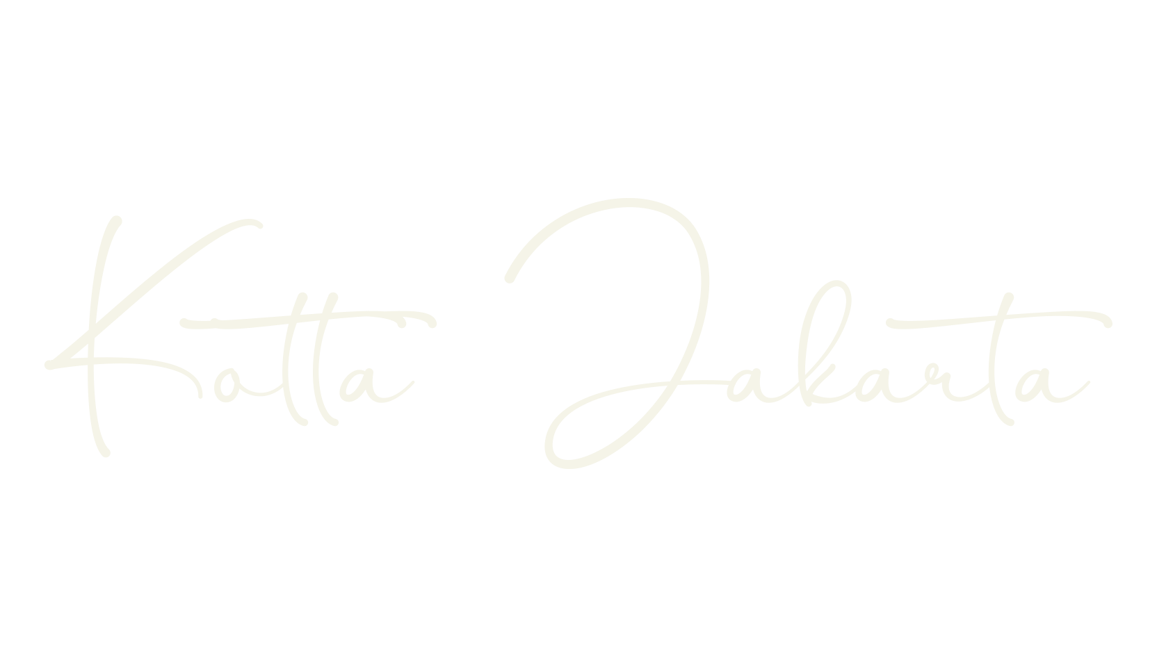 Kotta Jakarta, calligraphy font preview