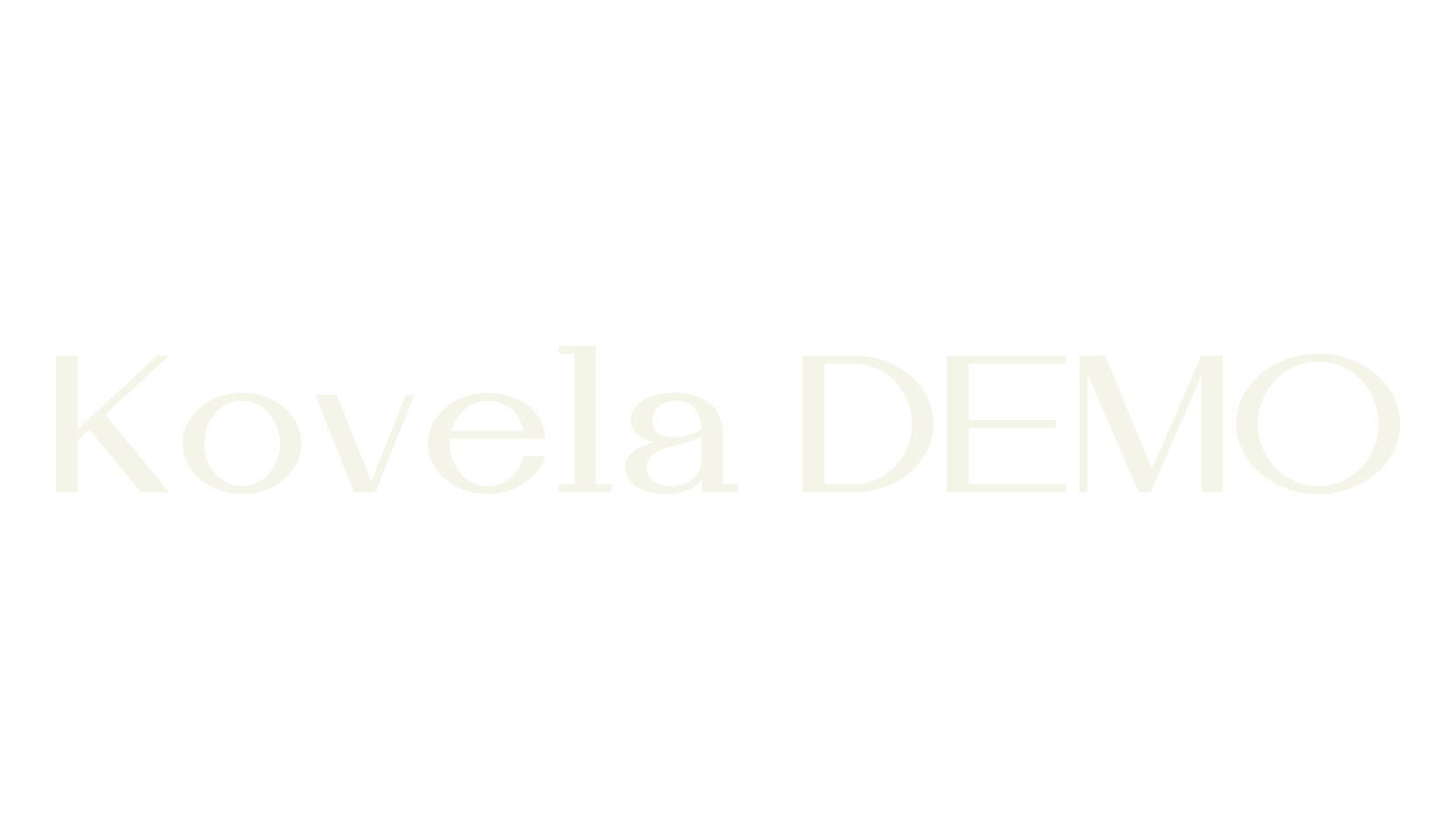 Kovela DEMO, premium font preview