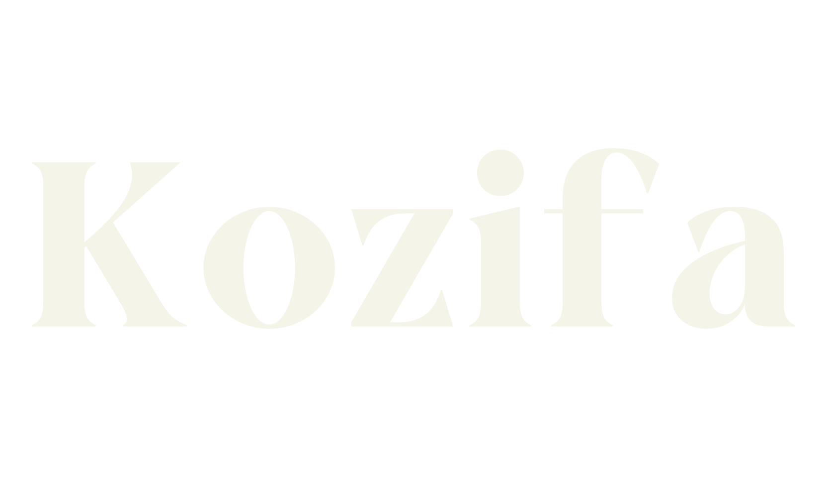 Kozifa, serif font preview