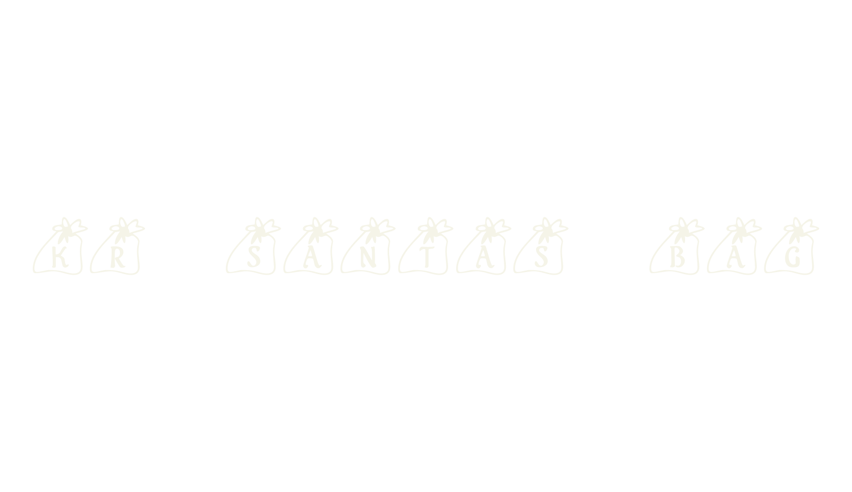 KR Santas Bag, display market font preview