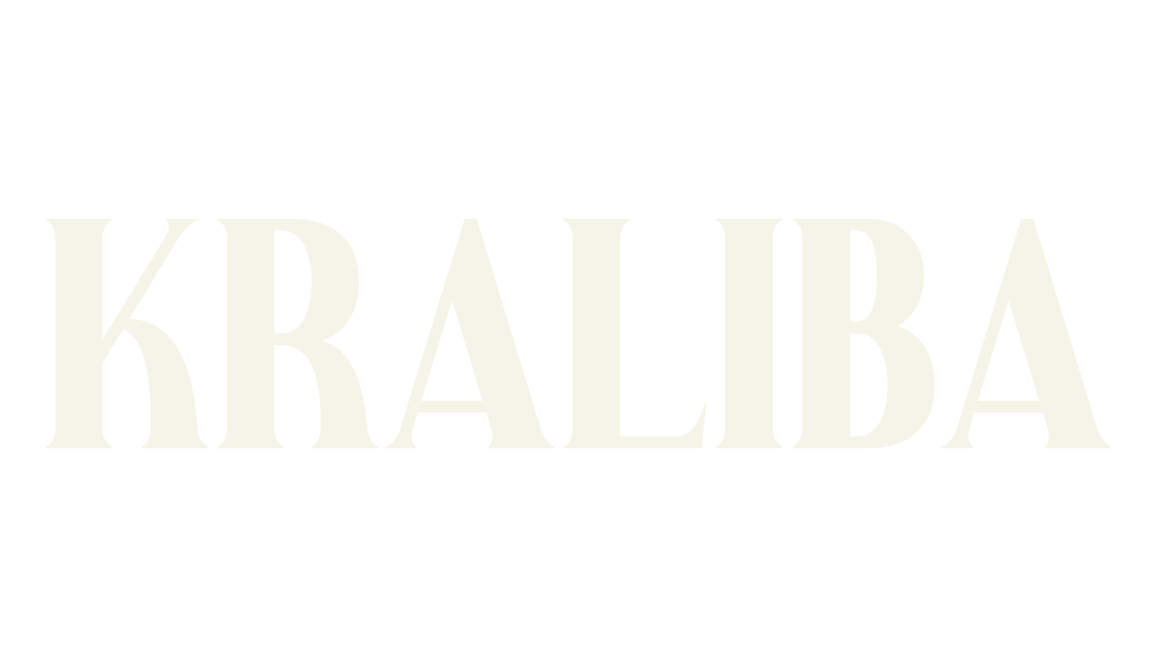 Kraliba, serif font preview