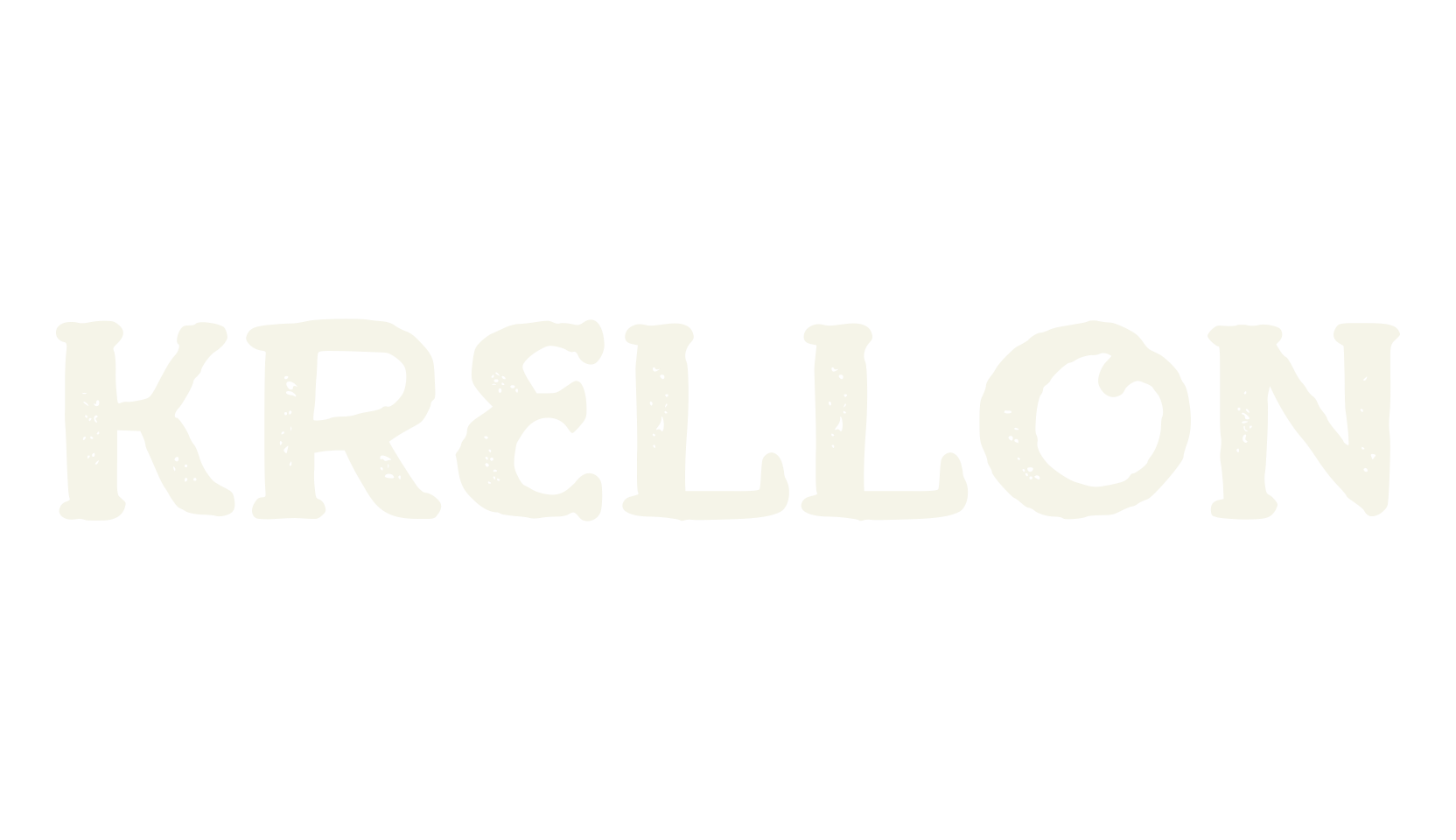 Krellon, handwritten font preview