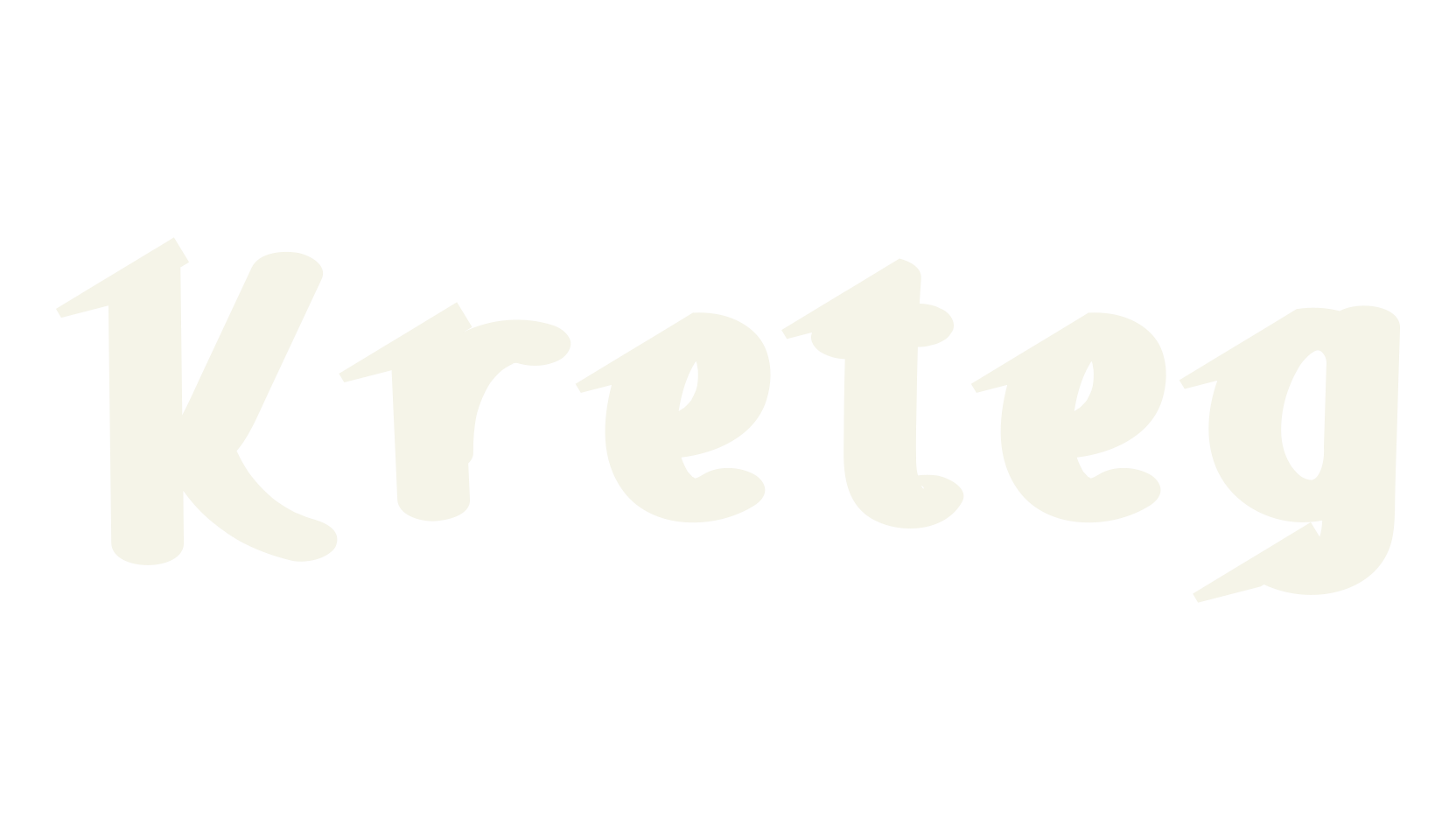 Kreteg, hand drawn font preview