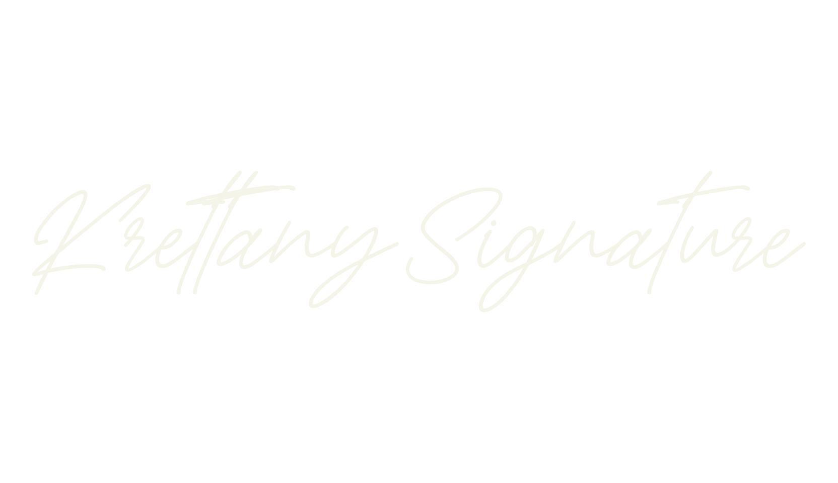 Krettany Signature, thin font preview