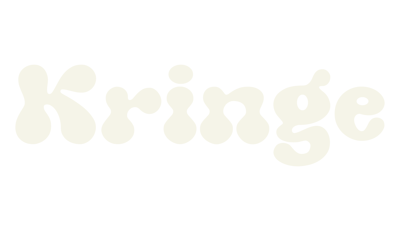 Kringe, retro font preview
