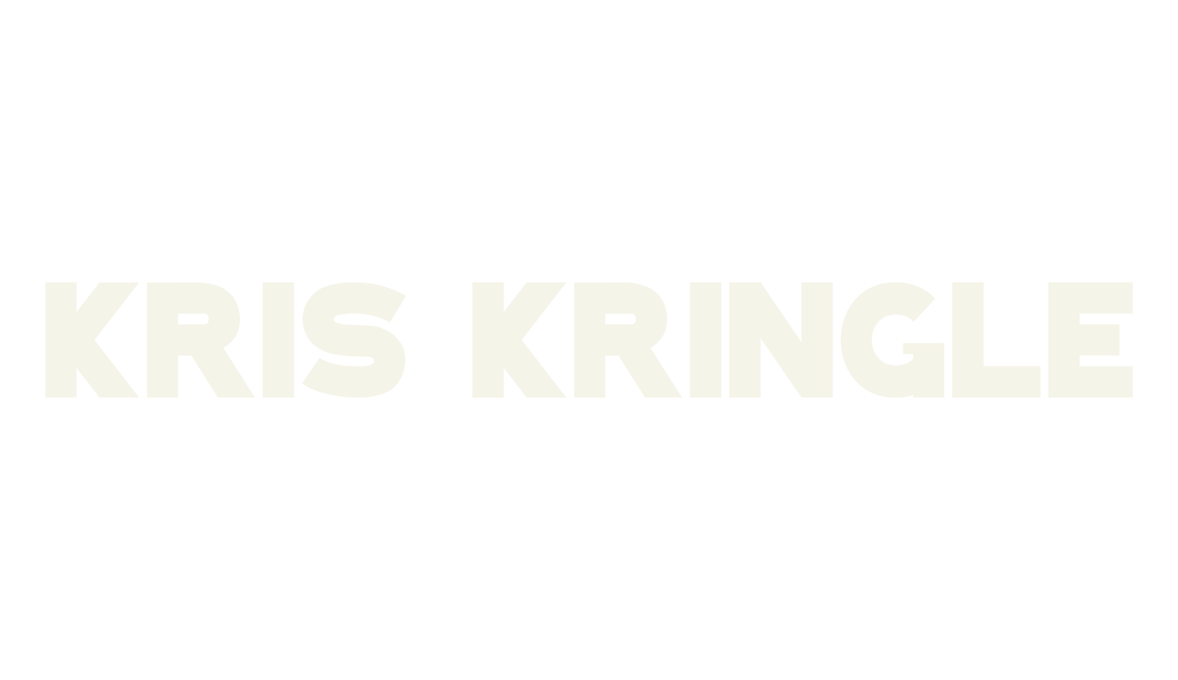 KRIS KRINGLE, christmas font preview