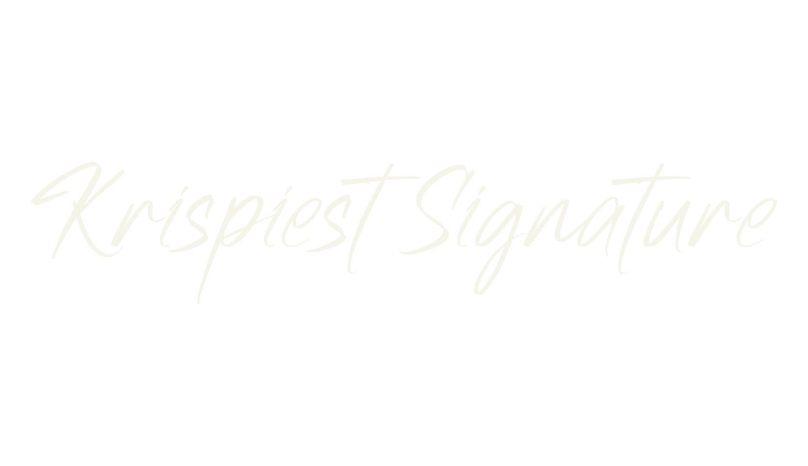 Krispiest Signature, signature font preview