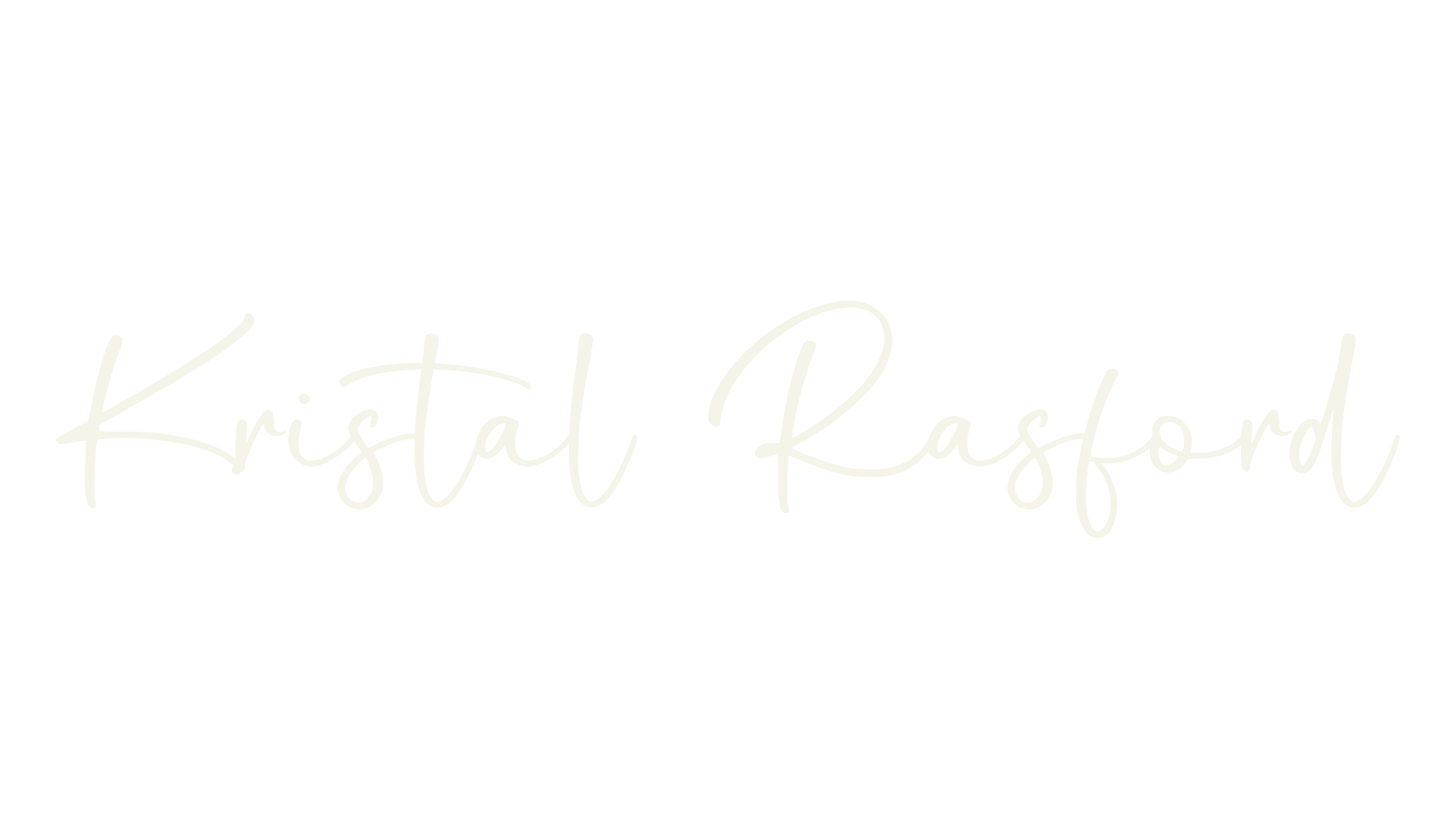 Kristal Rasford, lettering font preview