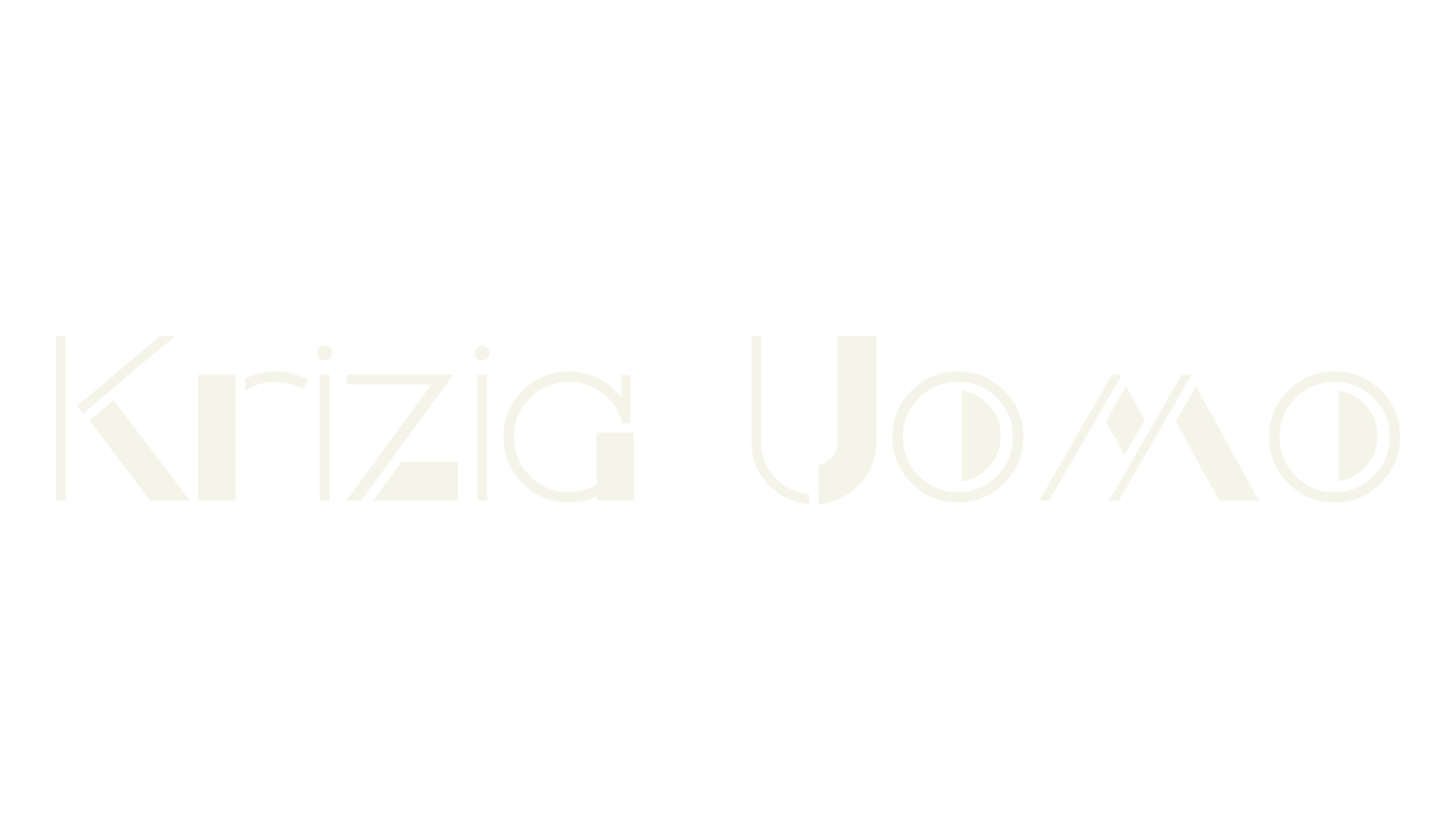 Krizia Uomo, art deco font preview