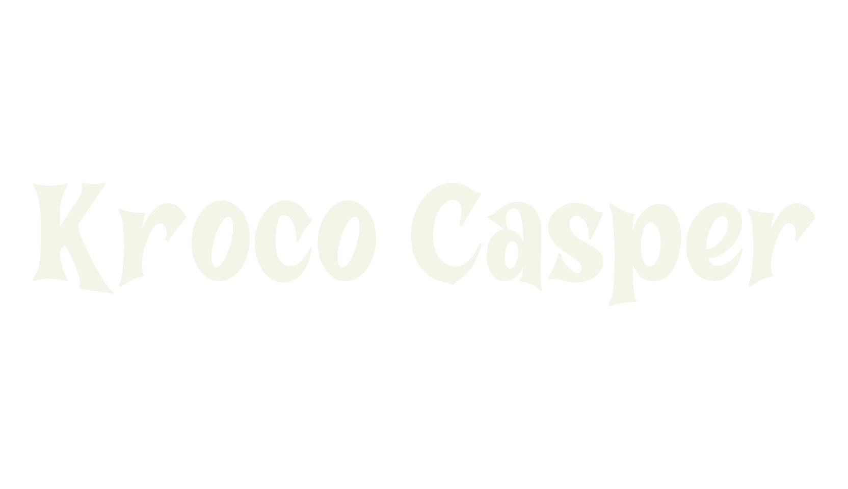 Kroco Casper, halloween font preview
