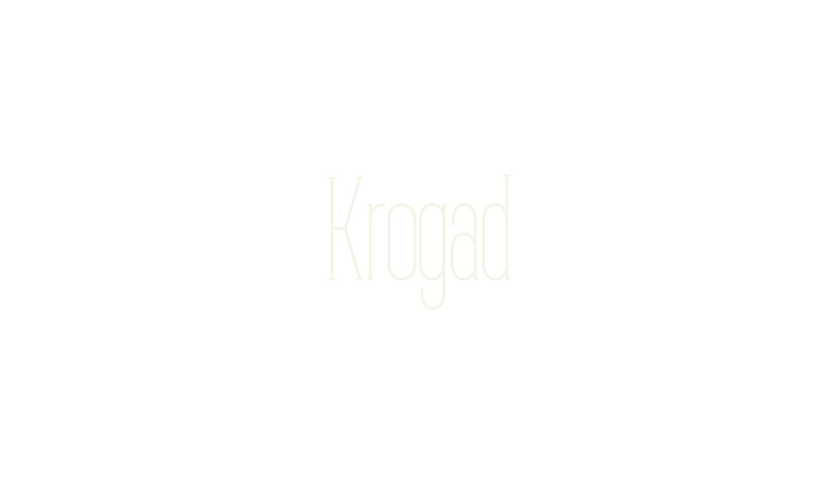 Krogad, elegant font preview