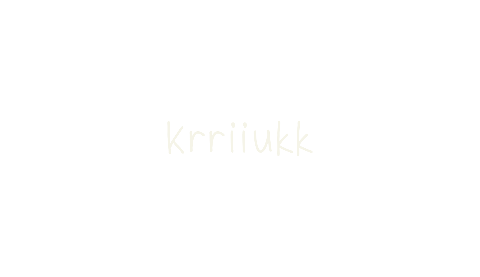 Krriiukk, cute font preview