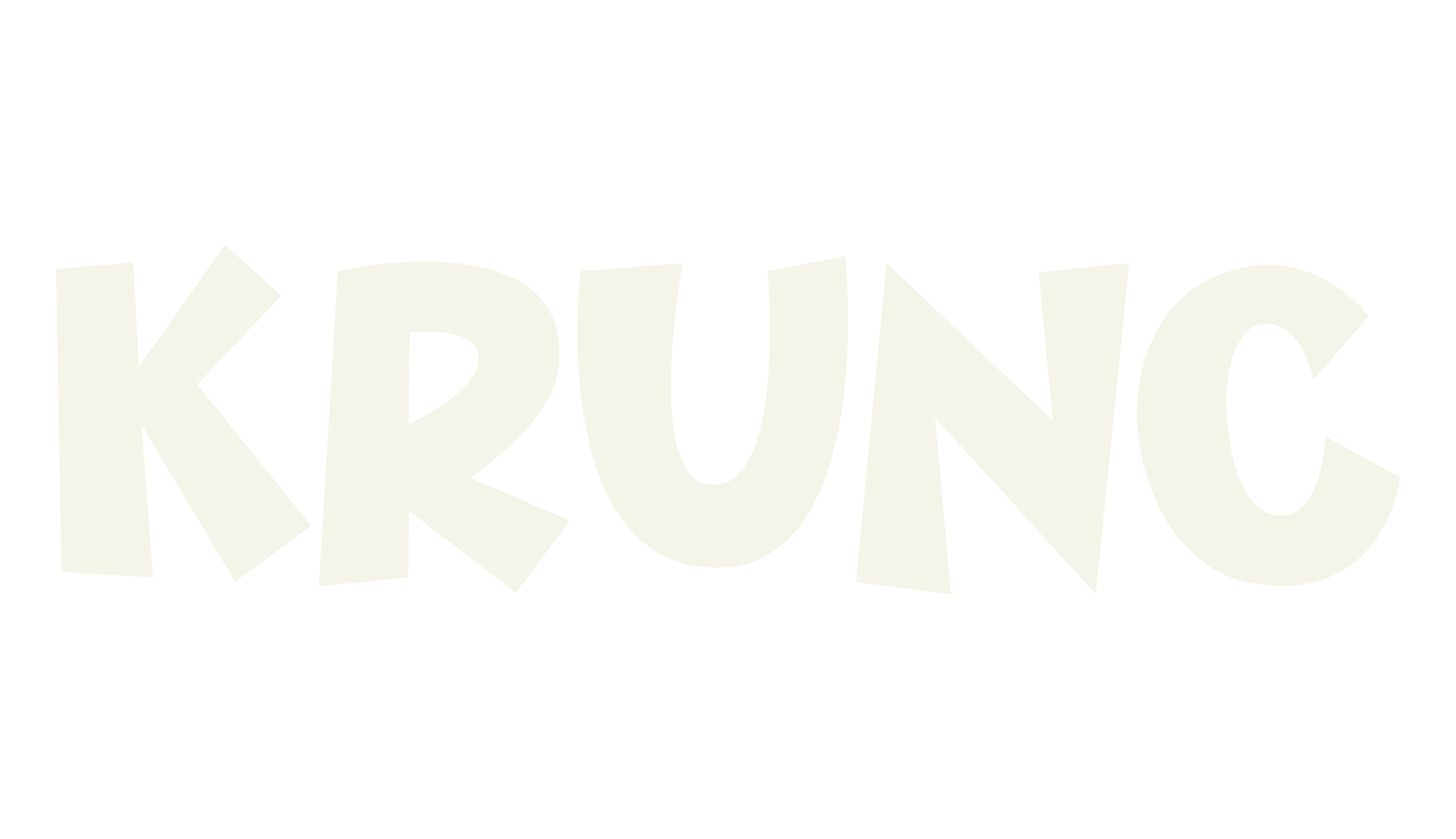 Krunc, cartoon font preview