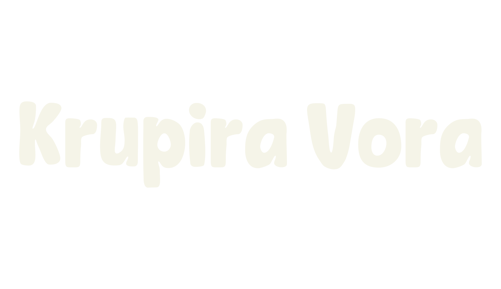 Krupira Vora, bold font preview